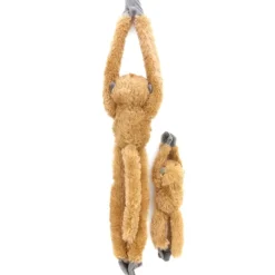 Hanging Stuffed Common Langur with Baby by Wild Republic