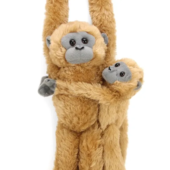 Hanging Stuffed Common Langur with Baby by Wild Republic