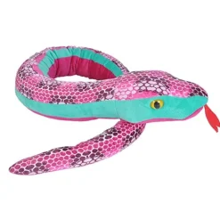 Honeycomb Print 54 Inch Plush Pink Snake by Wild Republic