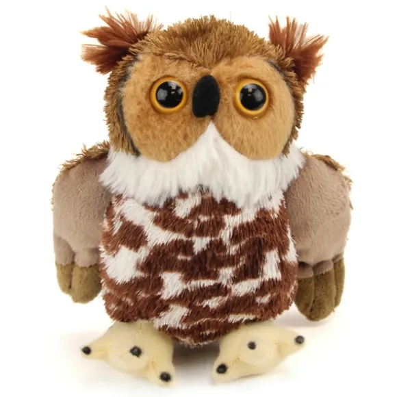 Hug 'Ems Small Great Horned Owl Stuffed Animal by Wild Republic