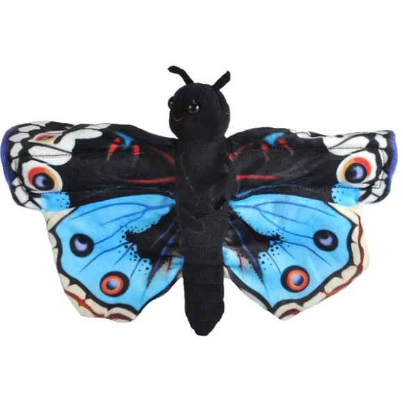 Huggers Blue Pansy Butterfly Stuffed Animal Slap Bracelet by Wild Republic