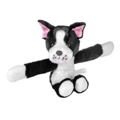Huggers Boston Terrier Stuffed Animal Slap Bracelet by Wild Republic