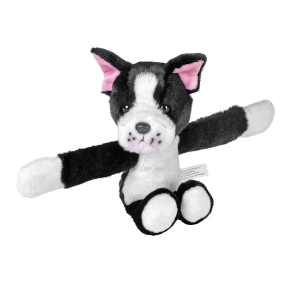 Huggers Boston Terrier Stuffed Animal Slap Bracelet by Wild Republic