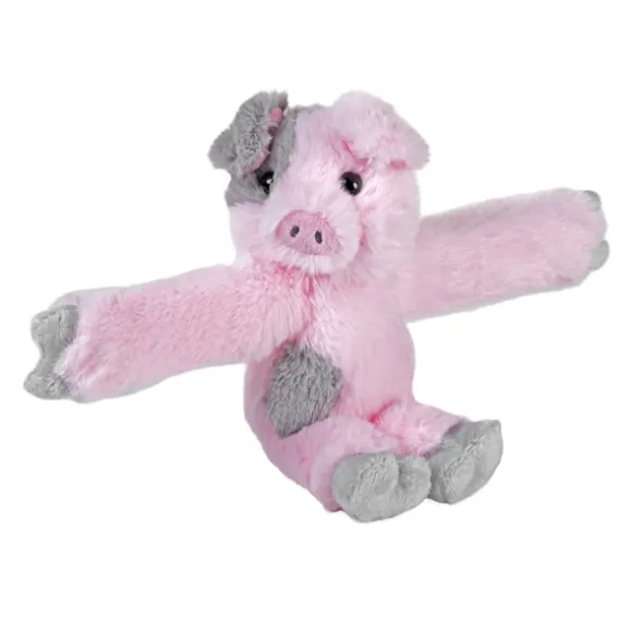 Huggers Spotted Pig Stuffed Animal Slap Bracelet by Wild Republic