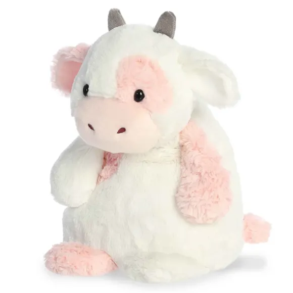 Huggle Pals Weighted Serene Strawberry Cow Stuffed Animal by Aurora