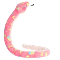 51 Inch Colorful Bubblegum Snake Stuffed Animal by Aurora