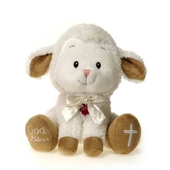Jesus Loves Me Little Lamb Musical Plush Animal by Fiesta