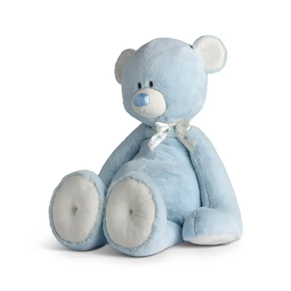 Jumbo Baby Safe Plush Blue Teddy Bear by Demdaco