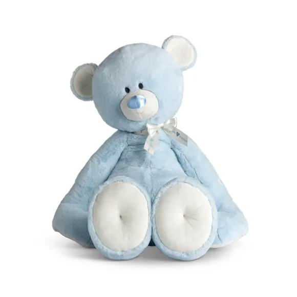 Jumbo Baby Safe Plush Blue Teddy Bear by Demdaco