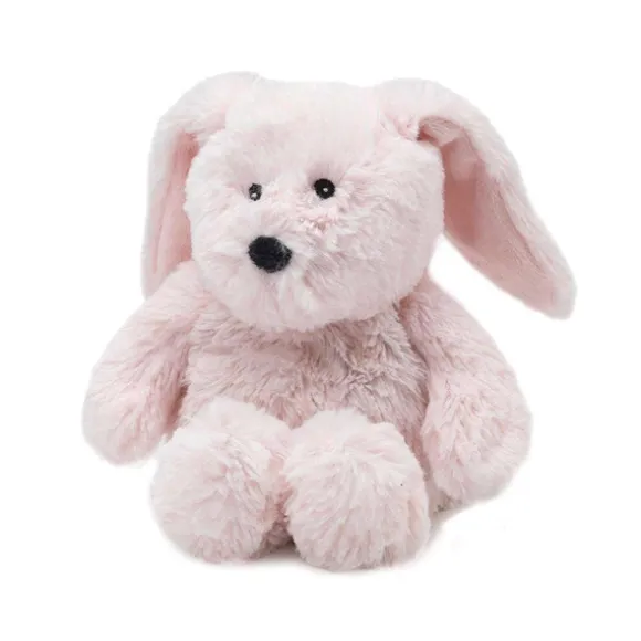 Junior Microwavable Weighted and Scented Pink Bunny Stuffed Animal by Warmies