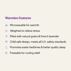 Junior Microwavable Weighted and Scented Golden Dog Stuffed Animal by Warmies