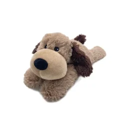 Junior Microwavable Weighted and Scented Brown Dog Stuffed Animal by Warmies