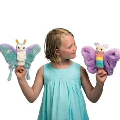 Juniper the Plush Luna Moth Puppet by Douglas
