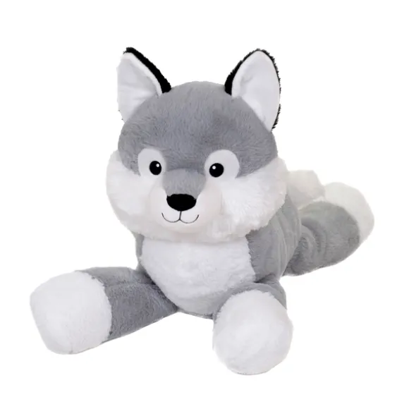 Laydown 26 Inch Stuffed Wolf by Fiesta