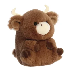 Liam the Longhorn Bull Stuffed Animal 5 Inch Rolly Pet by Aurora