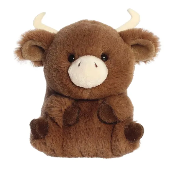 Liam the Longhorn Bull Stuffed Animal 5 Inch Rolly Pet by Aurora