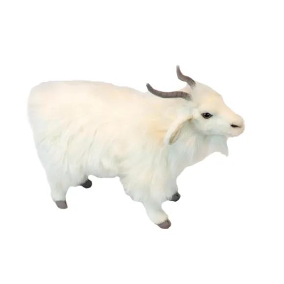 Lifelike Angora Goat Stuffed Animal by Hansa
