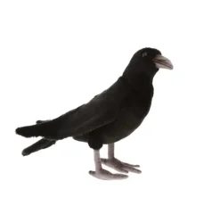 Lifelike Black Crow Stuffed Animal by Hansa