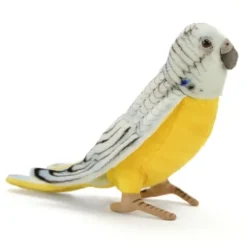 Lifelike Blue Parakeet Stuffed Animal by Hansa