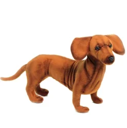 Lifelike Dachshund Stuffed Animal by Hansa