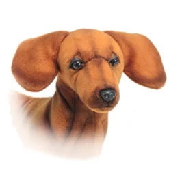Lifelike Dachshund Stuffed Animal by Hansa