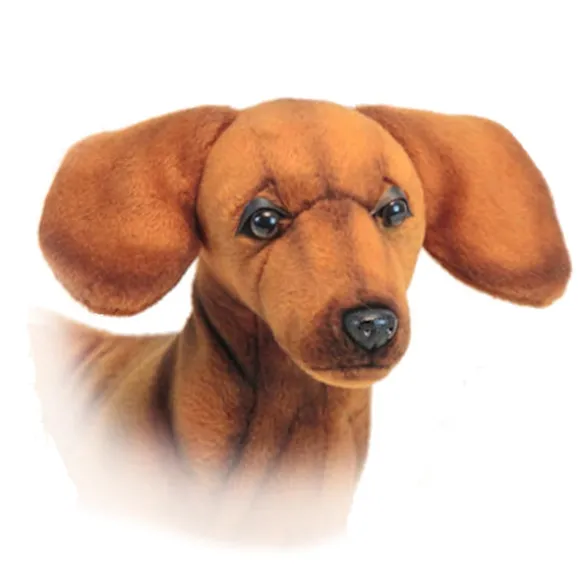 Lifelike Dachshund Stuffed Animal by Hansa