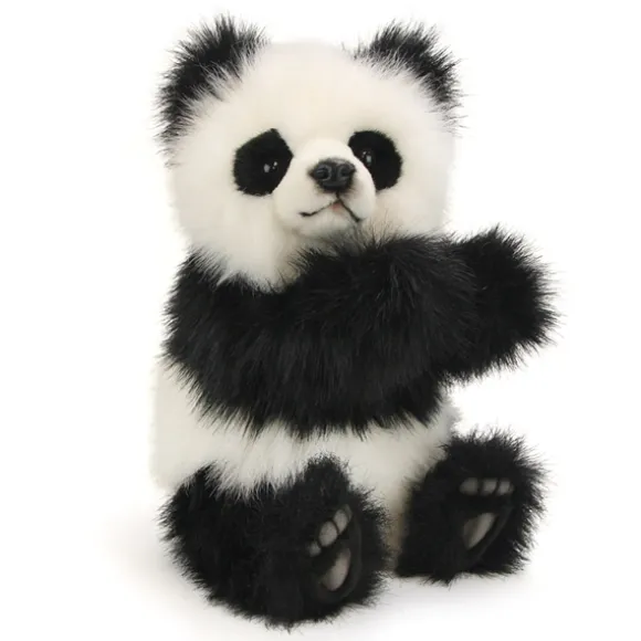 Lifelike Panda Bear Stuffed Animal by Hansa