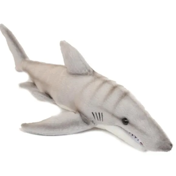 Lifelike Tiger Shark Stuffed Animal by Hansa
