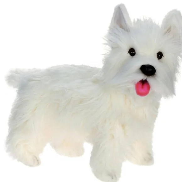 Lifelike West Highland Terrier Stuffed Animal by Hansa