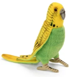 Lifelike Yellow Parakeet Stuffed Animal by Hansa