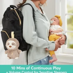 Lil' Luvs Baby Safe Plush Sloth with Soothing Tranquil Sounds by Gund