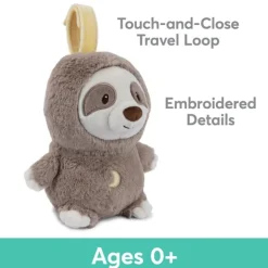 Lil' Luvs Baby Safe Plush Sloth with Soothing Tranquil Sounds by Gund