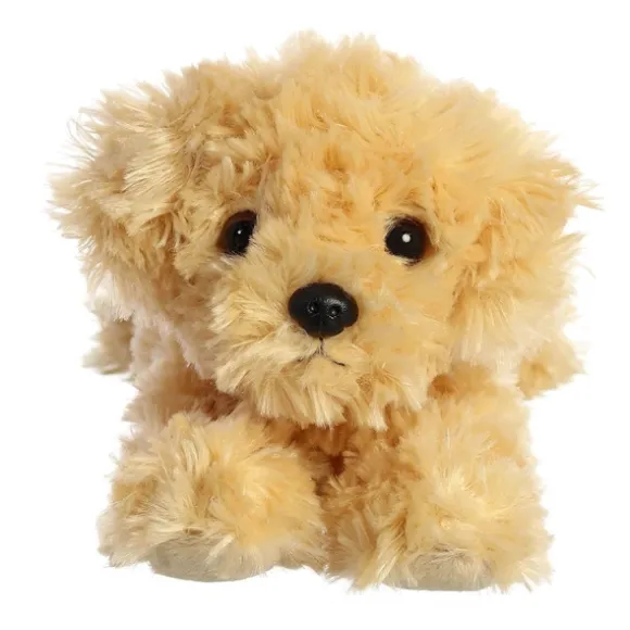 Little Ginny the Stuffed Goldendoodle Mini Flopsie by Aurora