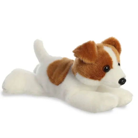 Little Jackie the Stuffed Jack Russell Terrier Mini Flopsie by Aurora