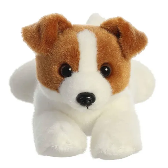 Little Jackie the Stuffed Jack Russell Terrier Mini Flopsie by Aurora