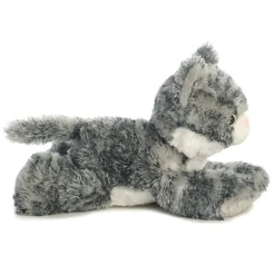 Little Lily the Stuffed Gray Tabby Cat Mini Flopsie by Aurora