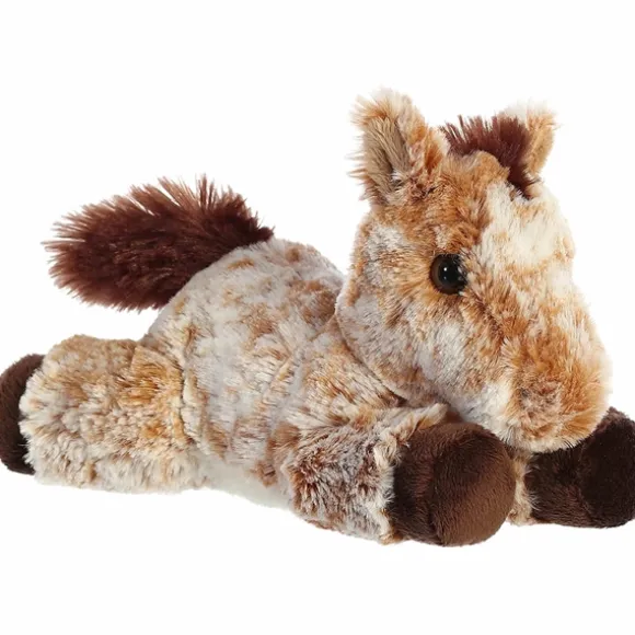 Little Mocha the Stuffed Light Brown Horse Mini Flopsie by Aurora