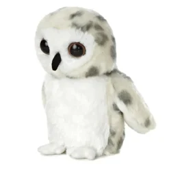 Little Powder the Stuffed Snowy Owl Mini Flopsie by Aurora