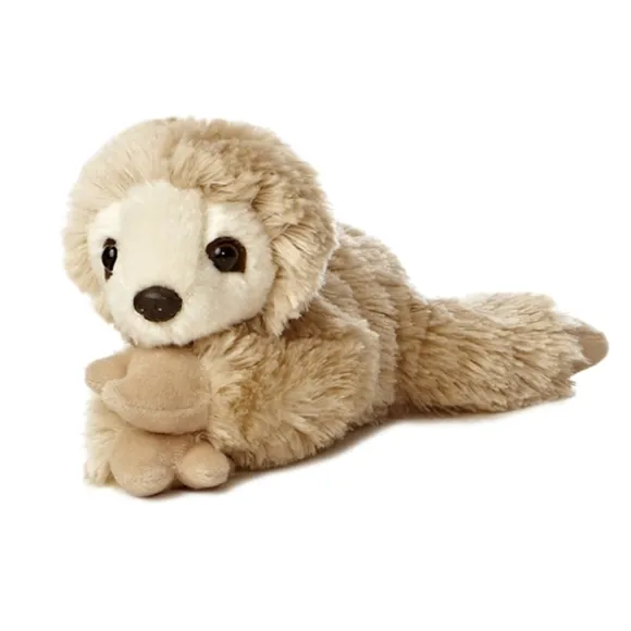 Little Racey the Stuffed Sloth Mini Flopsie by Aurora