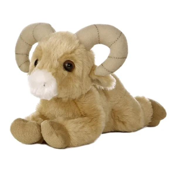 Little Rammy the Stuffed Bighorn Sheep Mini Flopsie by Aurora