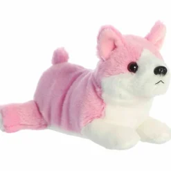 Little Rose the Stuffed Pink Corgi Mini Flopsie by Aurora