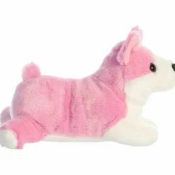 Little Rose the Stuffed Pink Corgi Mini Flopsie by Aurora