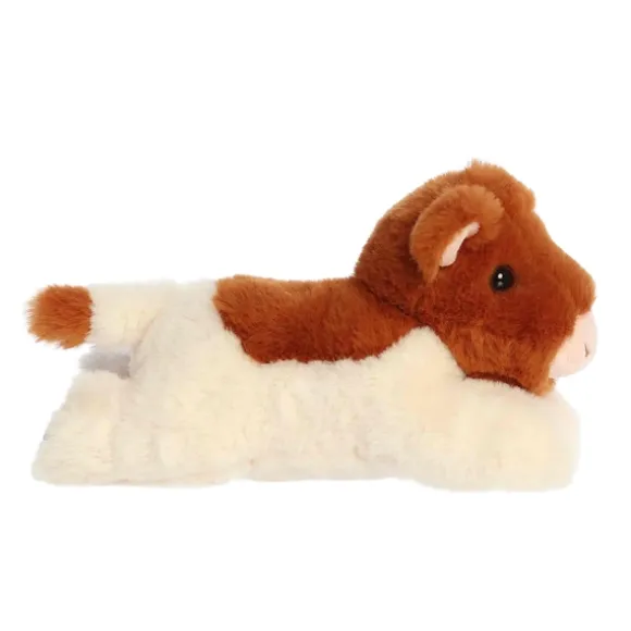 Little Wyatt the Stuffed Longhorn Calf Mini Flopsie by Aurora