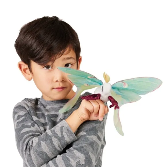 Luna Moth Finger Puppet by Folkmanis Puppets