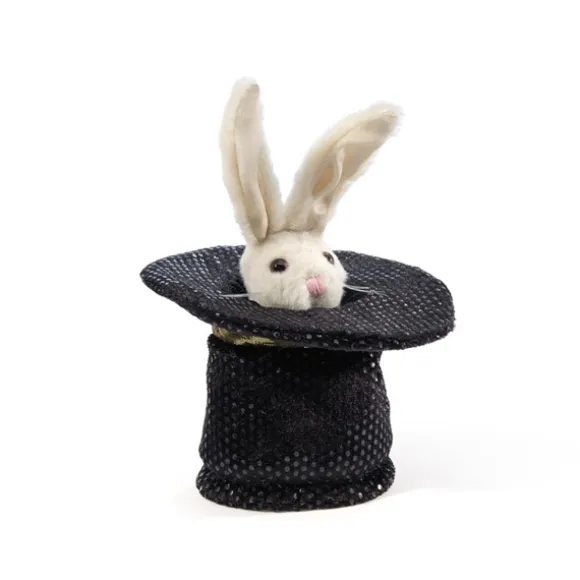 Magic Hat with Rabbit Finger Puppet by Folkmanis Puppets