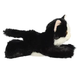 Maynard the Stuffed Black and White Cat Mini Flopsie by Aurora