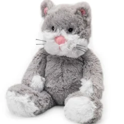 Microwavable Weighted and Scented Gray Cat Stuffed Animal by Warmies