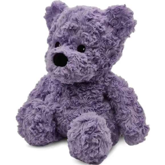 Microwavable Weighted and Scented Curly Purple Bear Stuffed Animal by Warmies