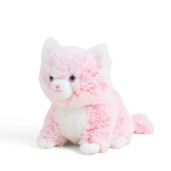 Microwavable Weighted and Scented Pink Kitten Stuffed Animal by Warmies
