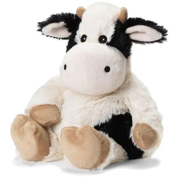 Microwavable Weighted and Scented Black and White Cow Stuffed Animal by Warmies